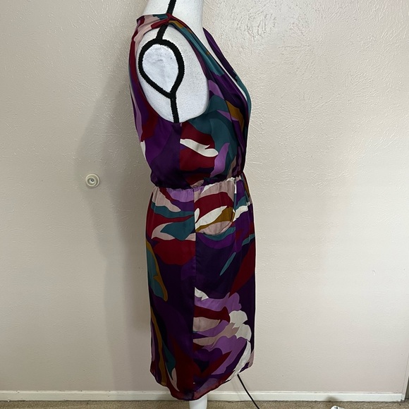 Adam Lippes Purple Silk Sleeveless Mini Dress Women’s Size 6 - Picture 2 of 10